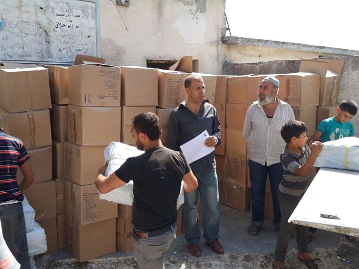 Distribution of health baskets in rural Lattakia