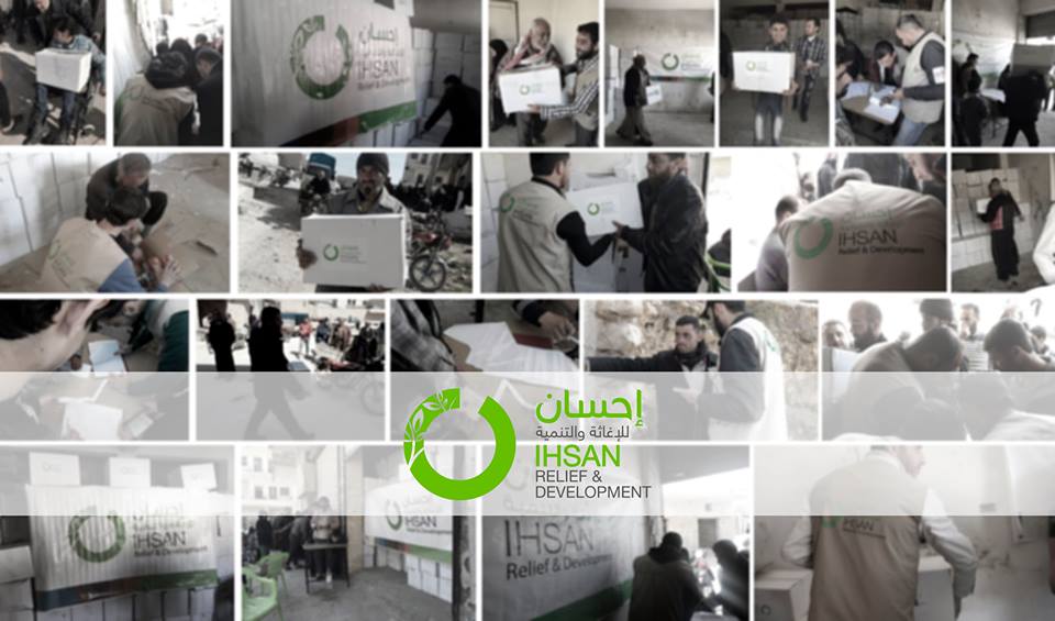 ‪#‎Ihsan‬ distributed 7500 food packages to the IDP in ‪#‎Aleppo‬ Suburbs ‪#‎Syria