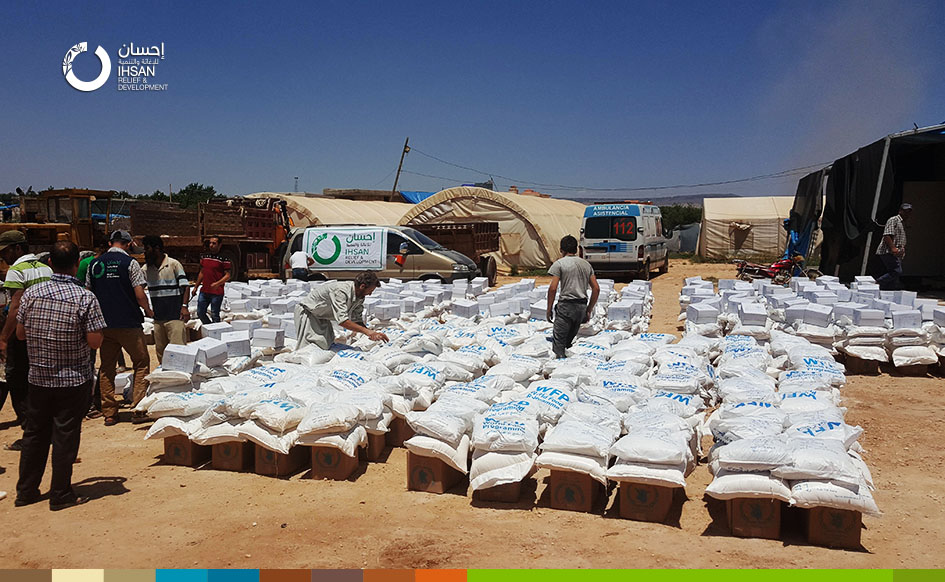 Distributing Food Baskets in Northern Rural of Aleppo