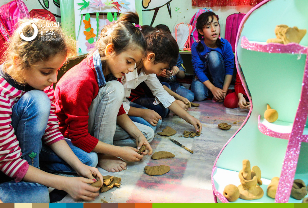 (English) A part of Child-Friendly Space activities in Armanaz