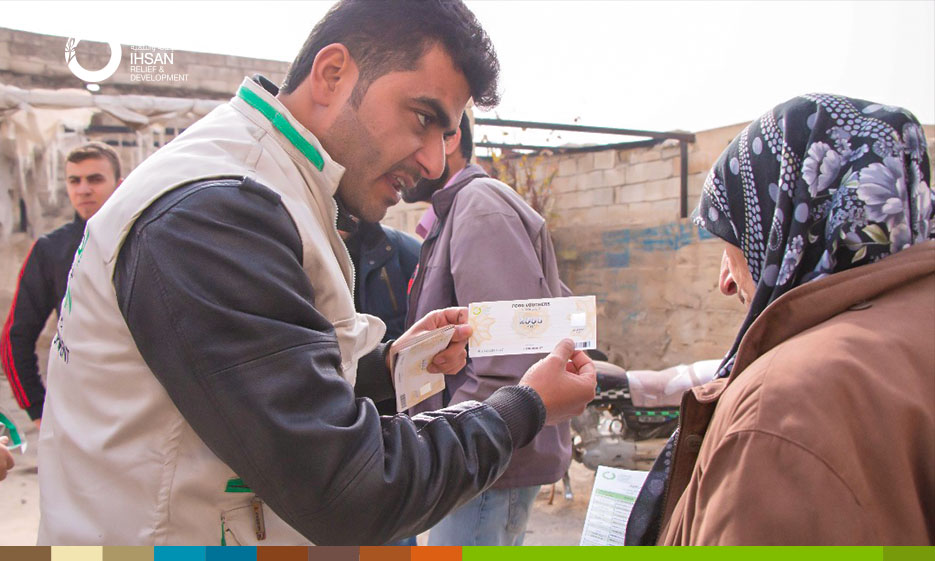 Distribution of food support vouchers for 500 families within the Emergency Response Plan for IDPs in Southern Idlib countryside