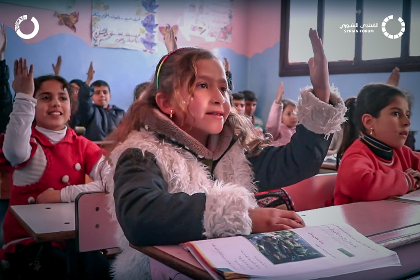 With the help of her teacher, Shaimaa returns to play and concentrate in class after losing her parents