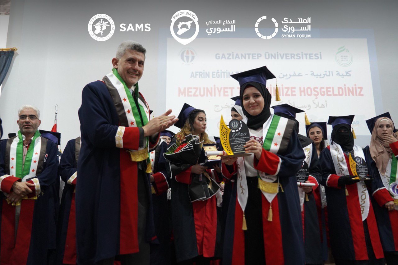 Graduation ceremony of the students from Afrin University’s Faculty of Education