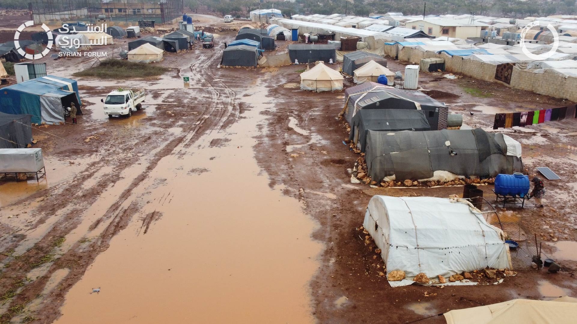 Harsh Winter Conditions Grip Camps in Northwest Syria