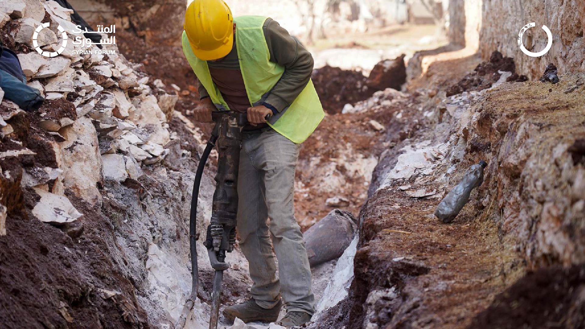 Establishing Sewage Lines in Shashabo Camp in Idlib Countryside