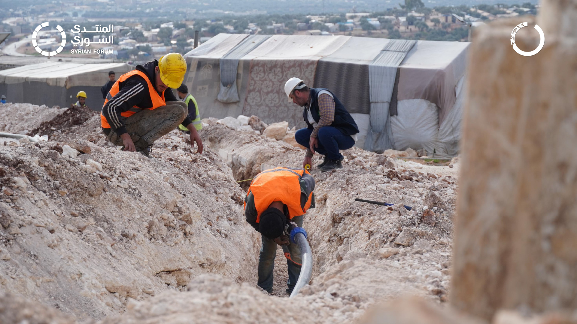 Constructing a Water Network to Provide Clean Water in Al-Ayadi Camp in Idlib