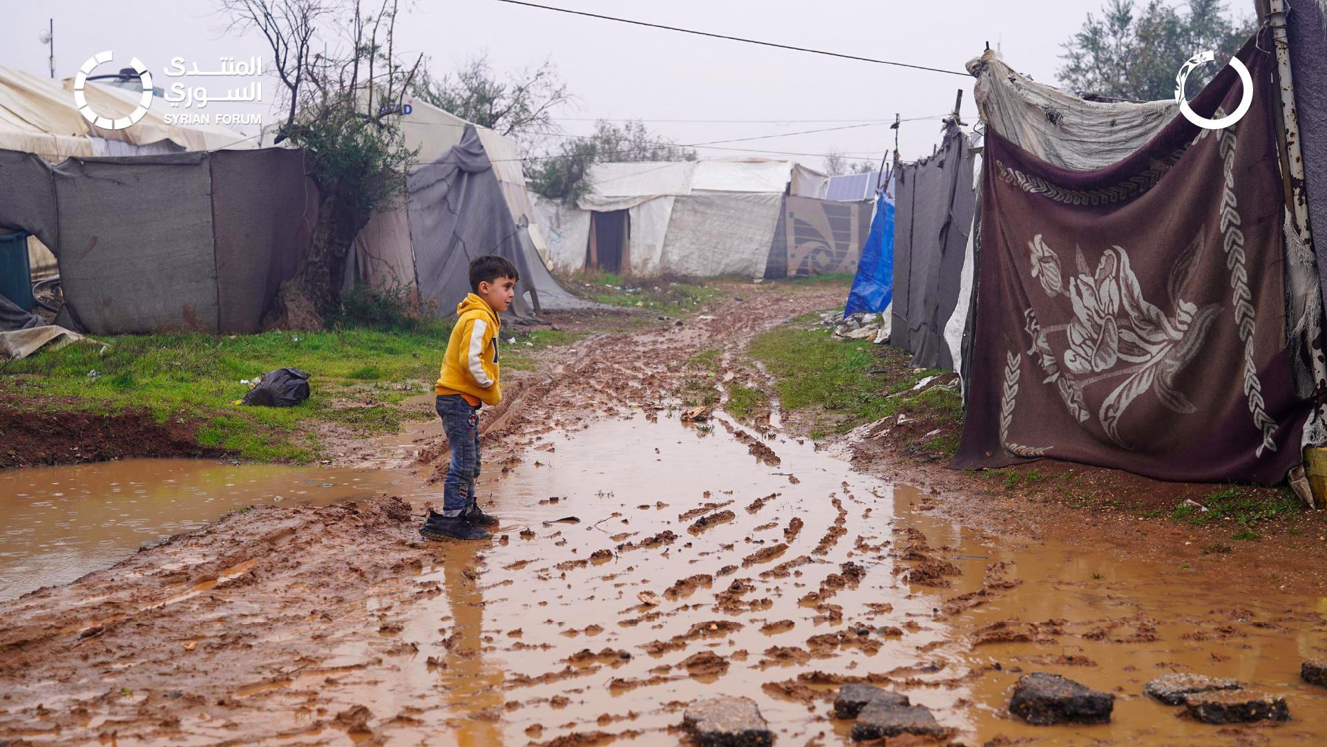 Harsh Winter in Northern Syrian Camps: Intense Rainfall and Cold Creep into the Lives of Our Children