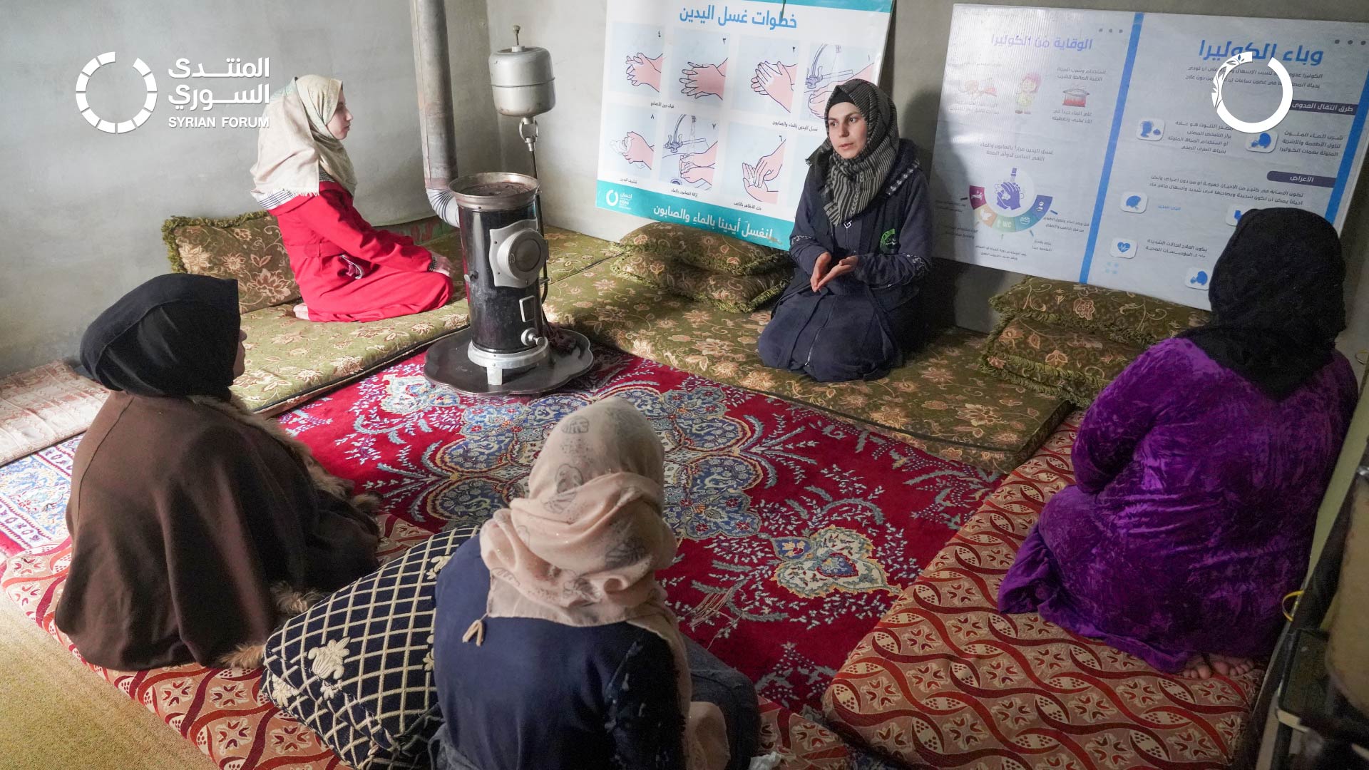 جلسات توعية صحية في مخيمات إدلب الشمالية