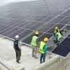 Installation of solar panels at the water station in the Al-Madina Al-Munawara in Barisha